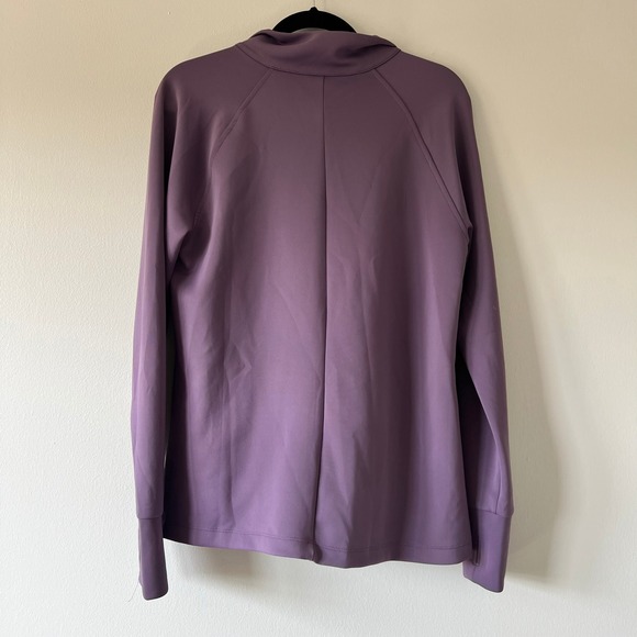 Apana Women's Activewear Full Zip Jacket Purple Thumb Holes Pockets Lounge - Picture 4 of 4